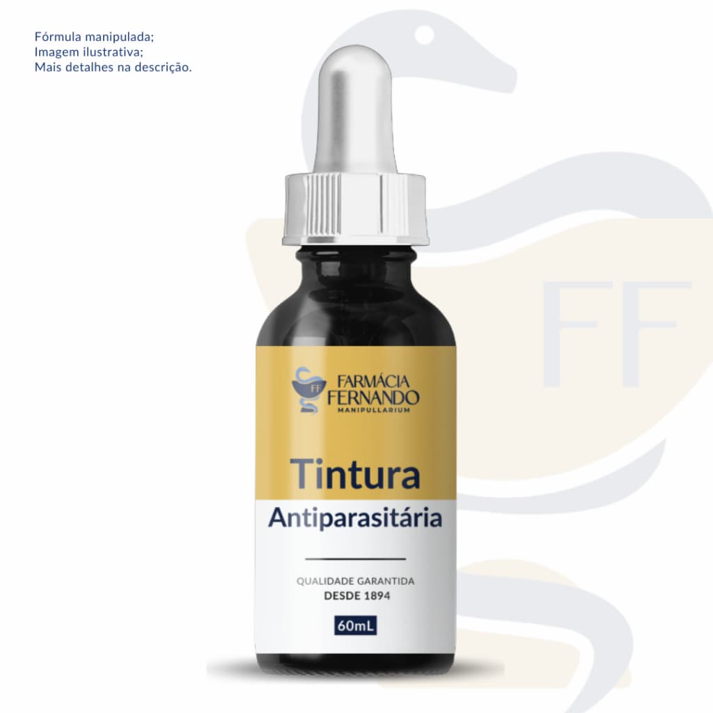 Tintura Antiparasitária 60mL - (Absinto, Nogueira negra e Cravinho)