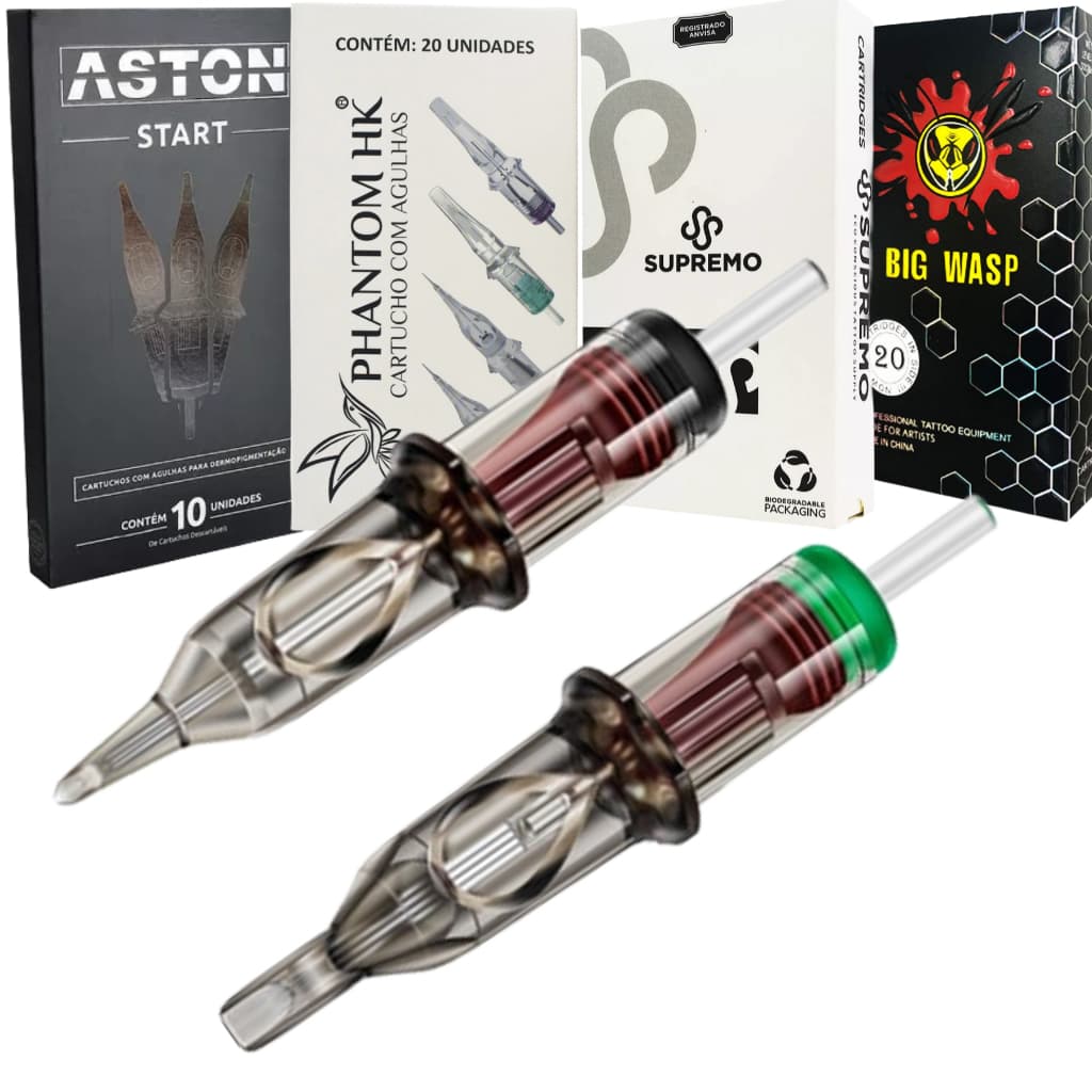 Agulhas Cartucho Supremo De Tatuagem Tattoo Traço/pintura 02/03/05