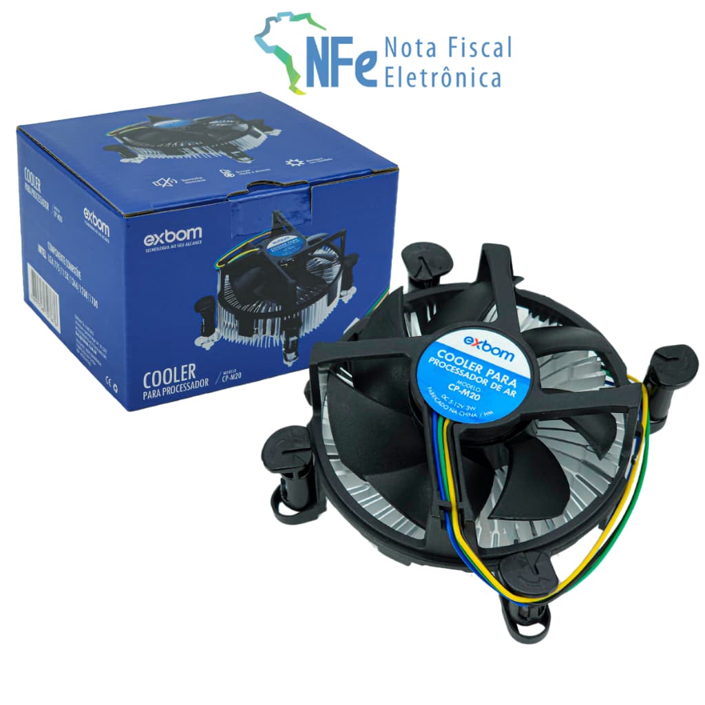 Cooler Processador Intel LGA 775 1156 1155 1150 1151 1366 1200 1700 2400RPM Silencioso para CPU PC