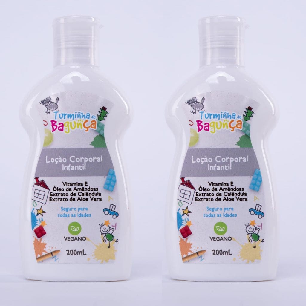 Kit 02 Loção Corporal Infantil TURMINHA DA BAGUNÇA