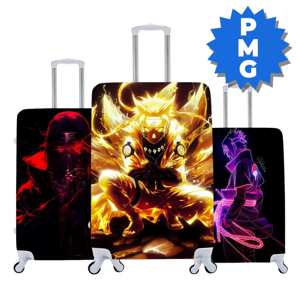 Capa De Mala Naruto Protetora Elastica para 10kg 23Kg ou 32Kg (04)