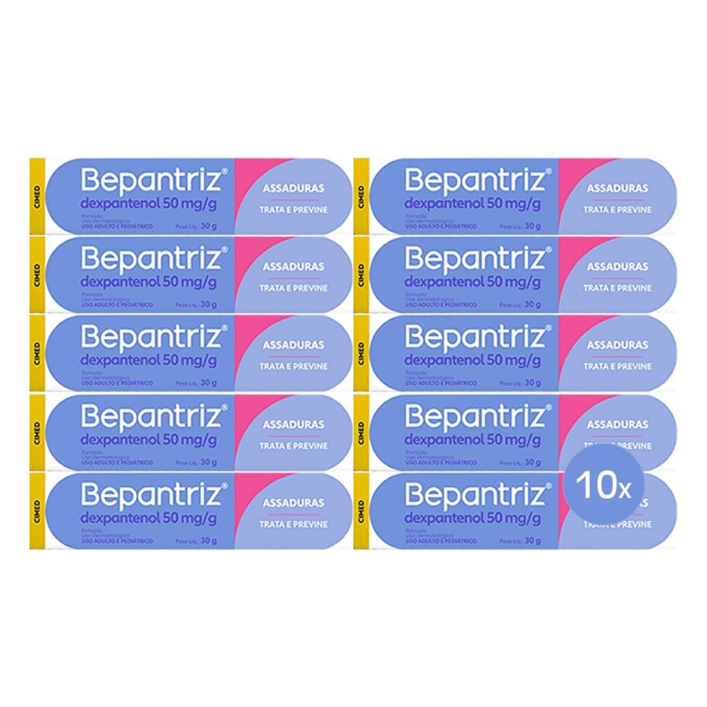kit 10 Bepantriz Pomada Assaduras 30g