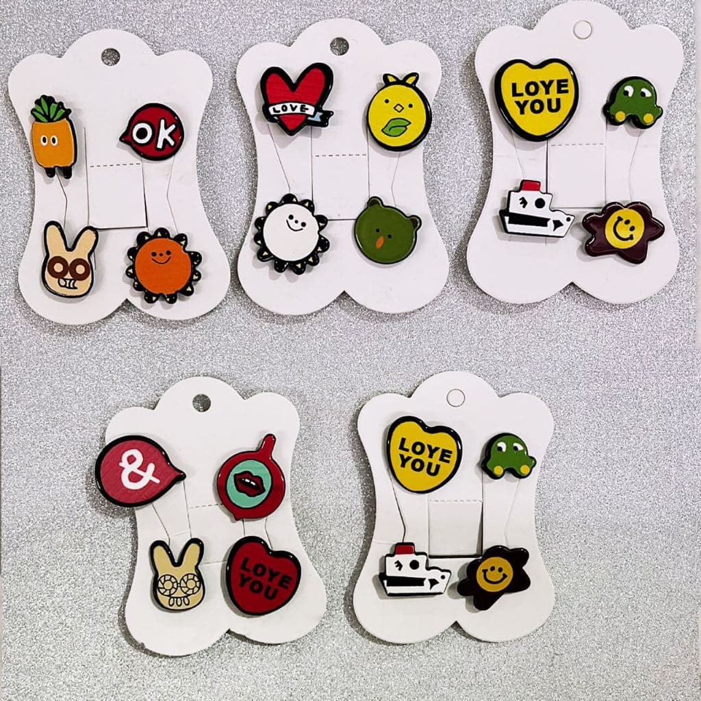 kit 3  Pins Broches decorativo metal para Mochilas Bolsas Calças Chapéus Estojo divertidos