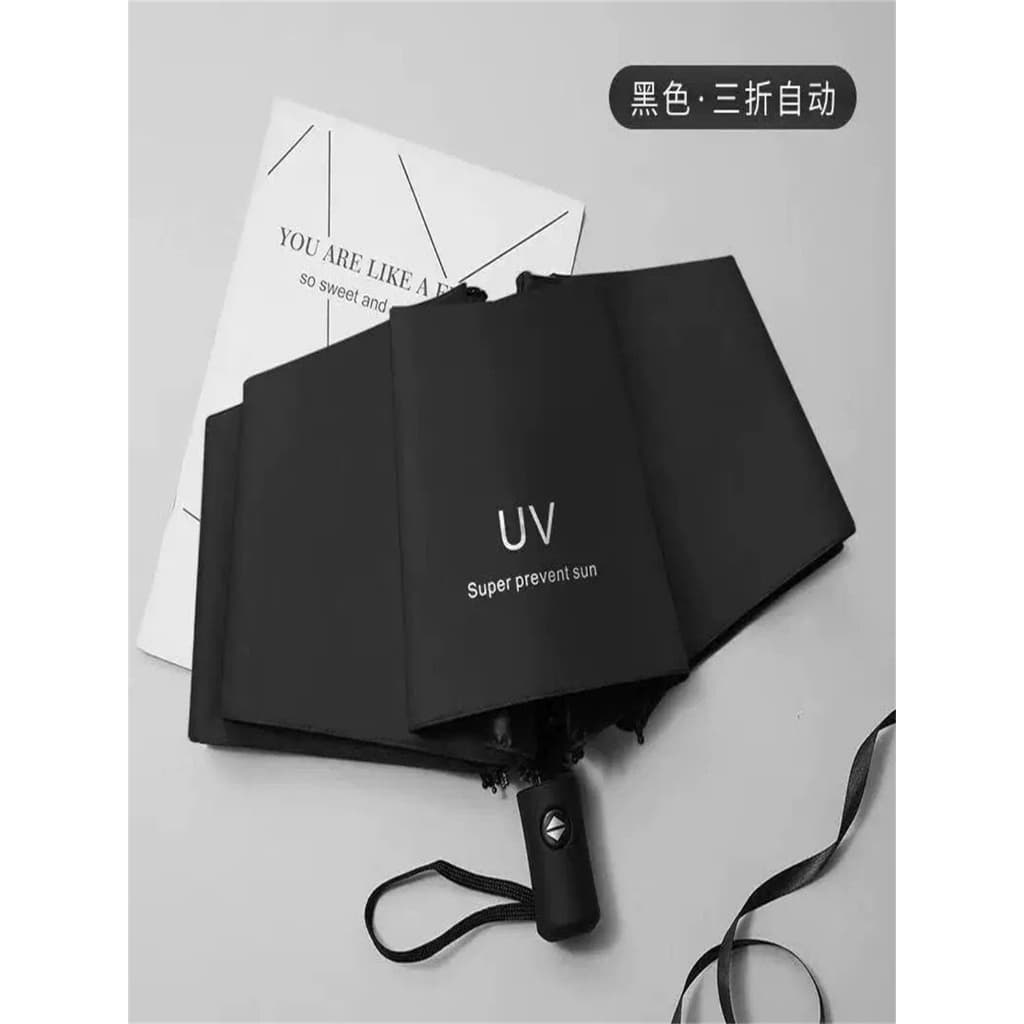 Guarda Chuva Solar Umbrella Uv 2 Em 1 Sombrinha Guarda-sol De Proteção Solar Guarda-Chuva De Três Dobras