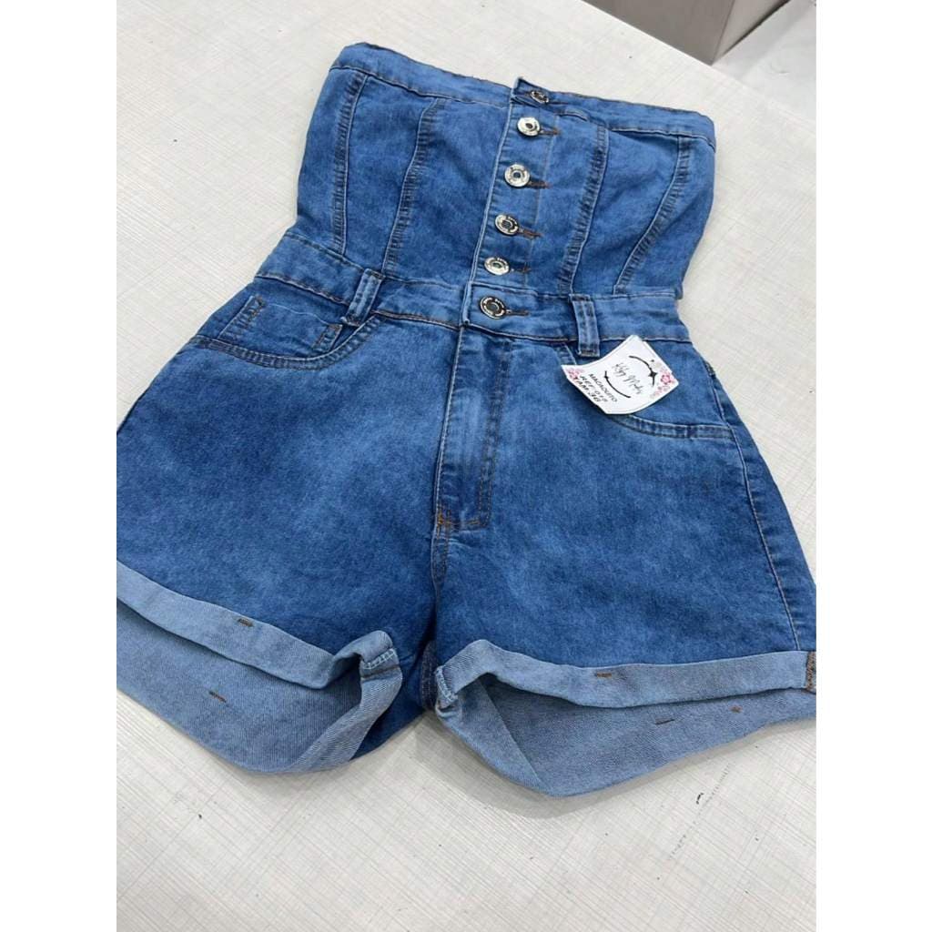 Macaquinho Com Elastano Tomara Que Caia