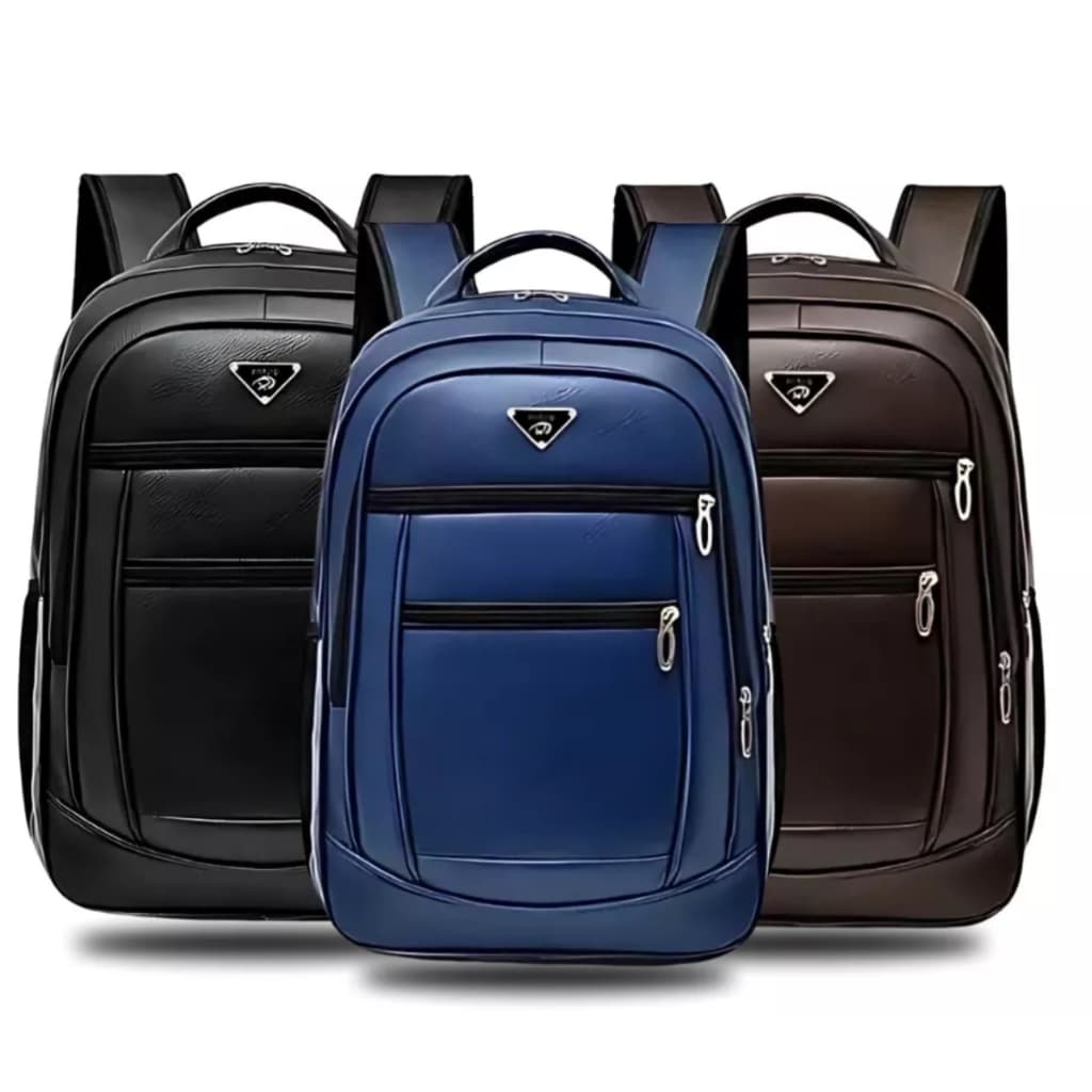 Mochila Escolar Couro Impermeável Laptop Notebook Reforçada Faculdade Estilosa