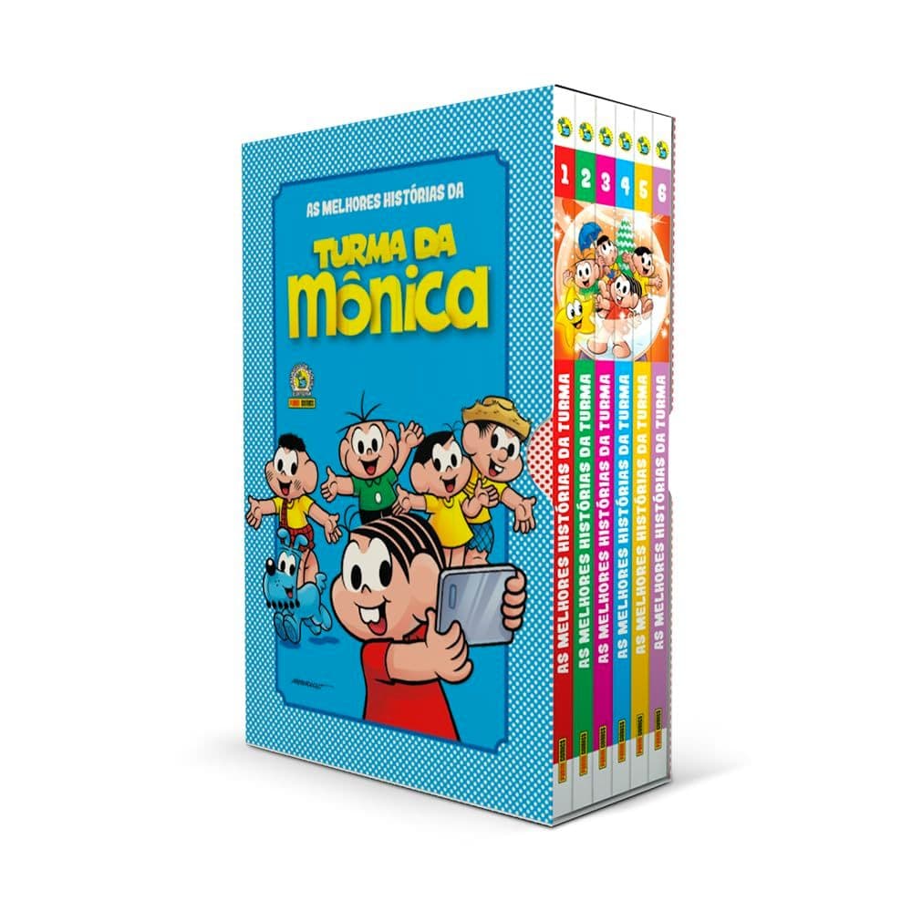 Box HQ As Melhores Historias da Turma da Monica - 6 Livros