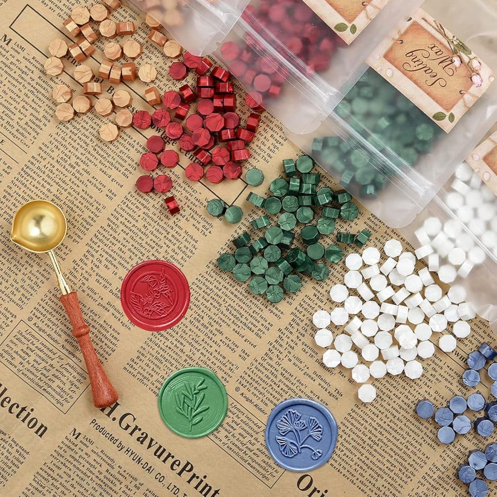 Cera para lacre Pacote com 100 unidades - Para Sinetes, cartas carimbo Vintage Lacre de cera