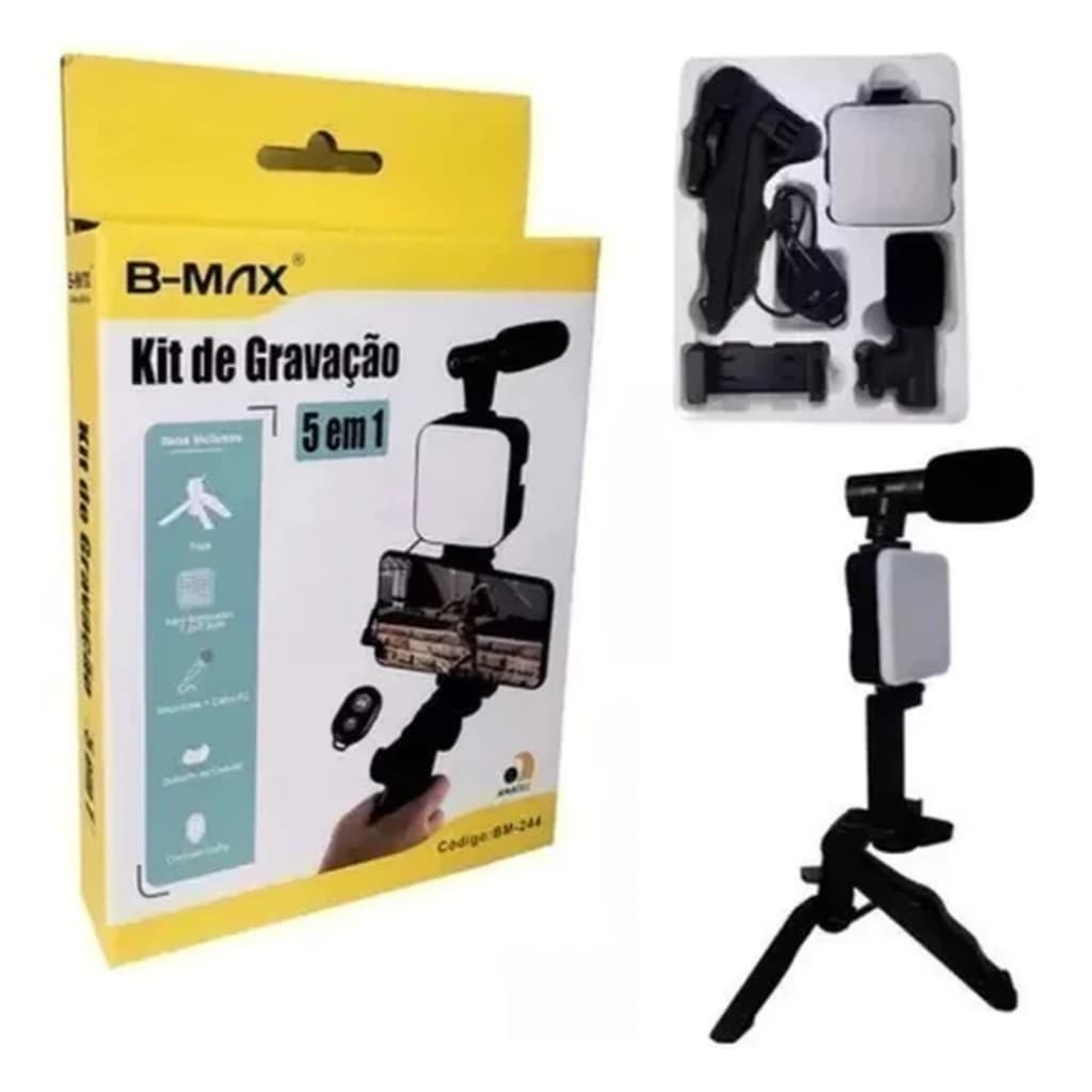Kit de gravacao 5 em 1 b-max