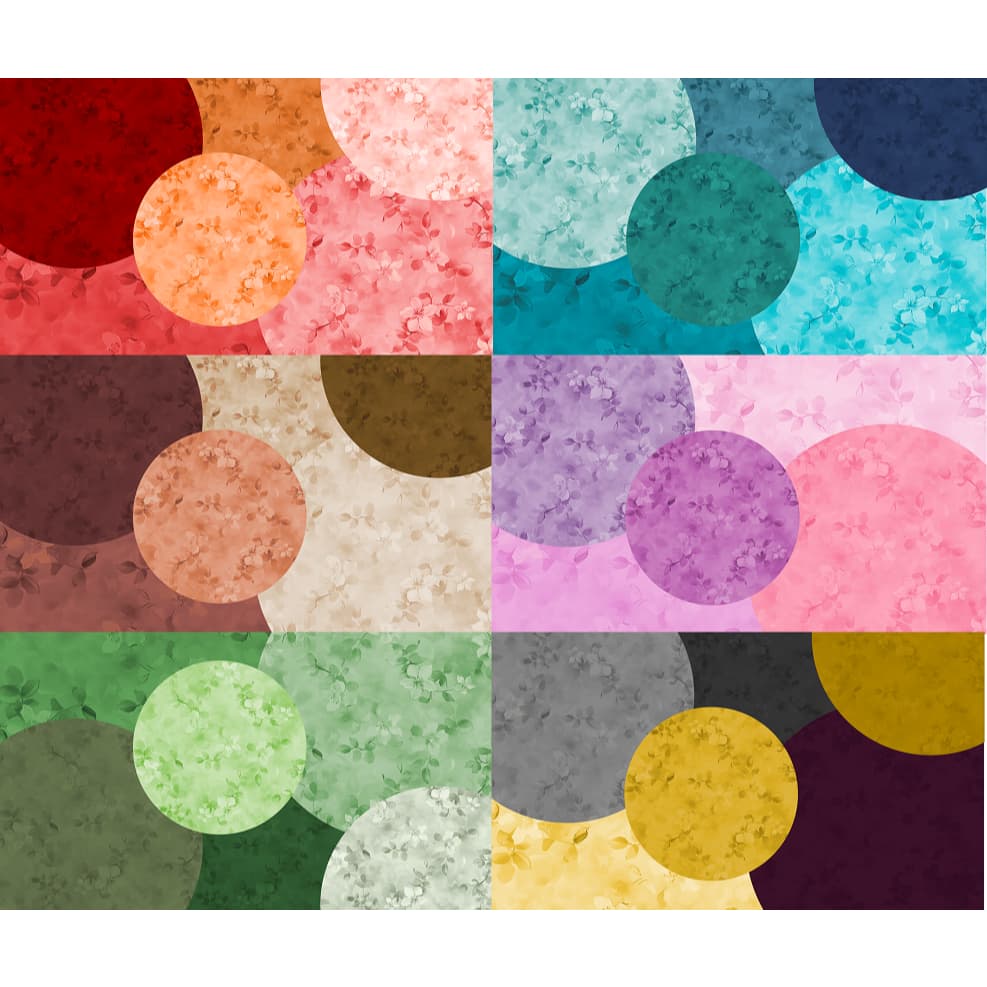 Tricoline Digital 100% algodão - Rainbow - 40 cores 50x75 cm ou 50x150 cm