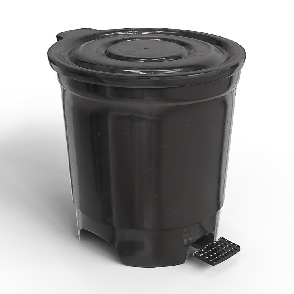 Lixeira Plástica 13 Litros Com Pedal Resistente Ideal Para Cozinha Banheiro Escritório