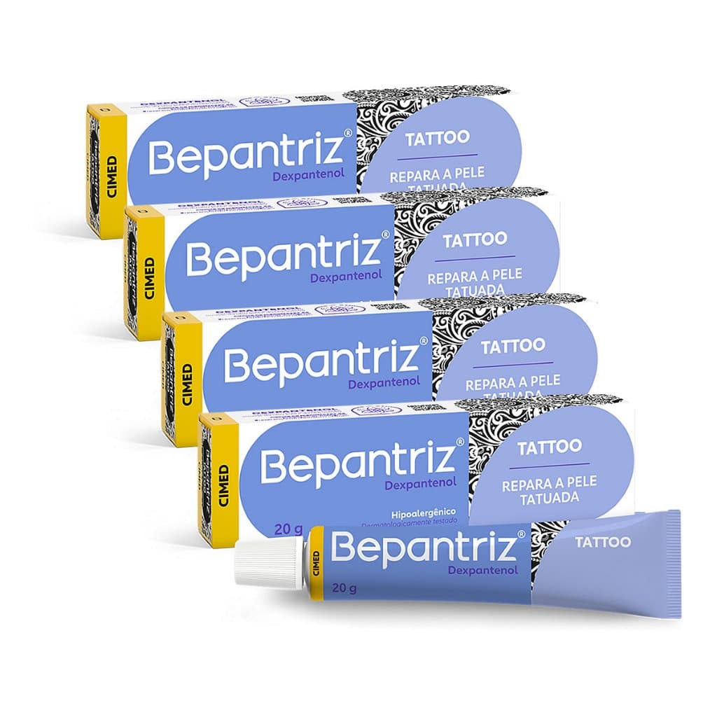Kit 4 unidades: Bepantriz Tattoo Creme 20g