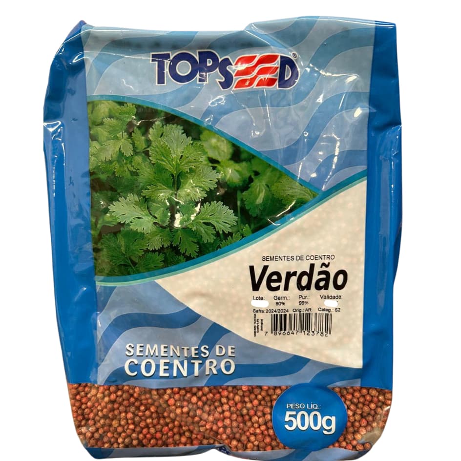 60.000 Sementes de Coentro verdão 500g Hortaliças Temperos Saladas