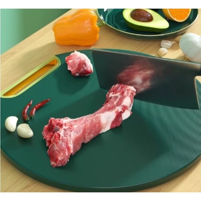 Tabua Verde Redonda Anti-Derrapante , Placa De Corte À Prova De Mofo 9638