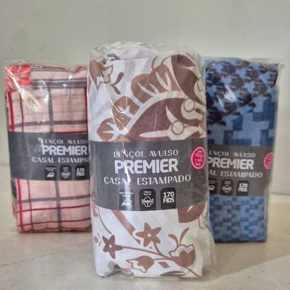 kit 03 Lençol De Baixo Casal Padrão Estampado Com Elástico Avulso Toque Macio