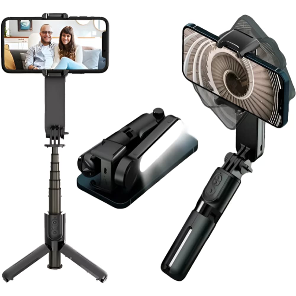 Estabilizador Smartphone Celular Gimbal  Bluetooth Tripé Fotos Vídeos Remoto Equilíbrio Estável L09