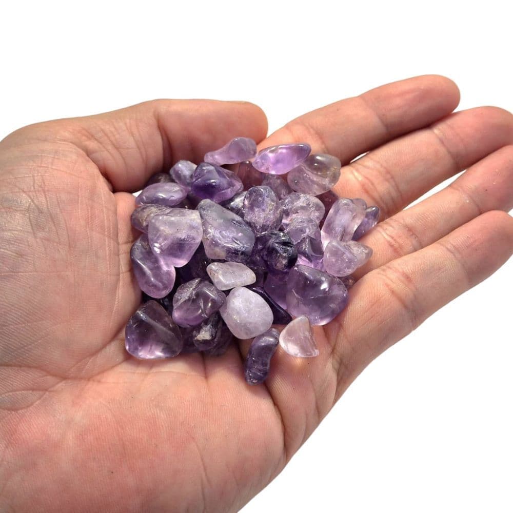 Pedra Mini Ametista Cascalho Pacote (100% Natural)