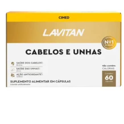 LAVITAN HAIR CABELOS E UNHAS 60CPR