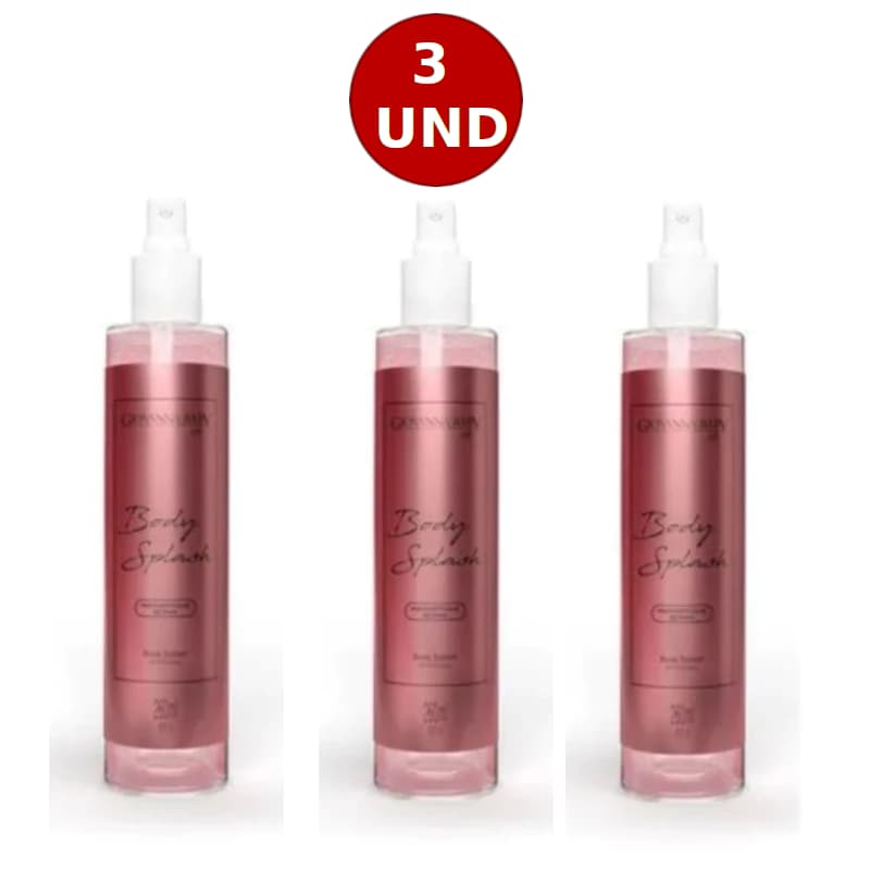 KIT C/3 GIOVANNA BODY SPLASH BABY ROSE GOLD 260ML 3UND