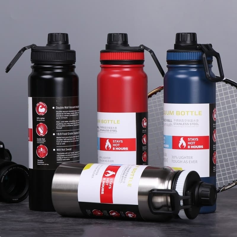 Garrafa Térmica 1000ml 800ml Garrafa Espacial Quente Frio Isolamento Térmico De Grande Capacidade