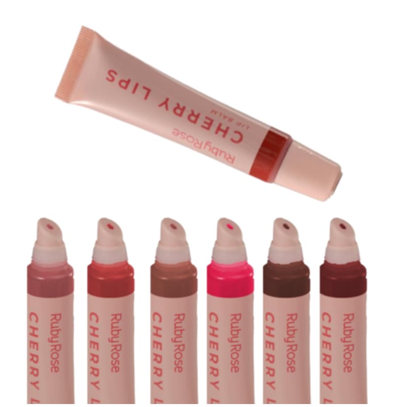 Lip Balm/Balm Lábial Hidratante Cherry Lips Ruby Rose 15g - HBL6503