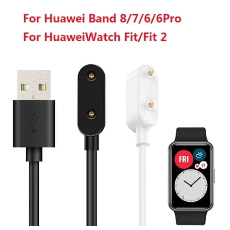 Cabo de carregamento para Huawei USB Band 10/9/8/7/6/6pro, Watch Fit, Watch Children's 4x