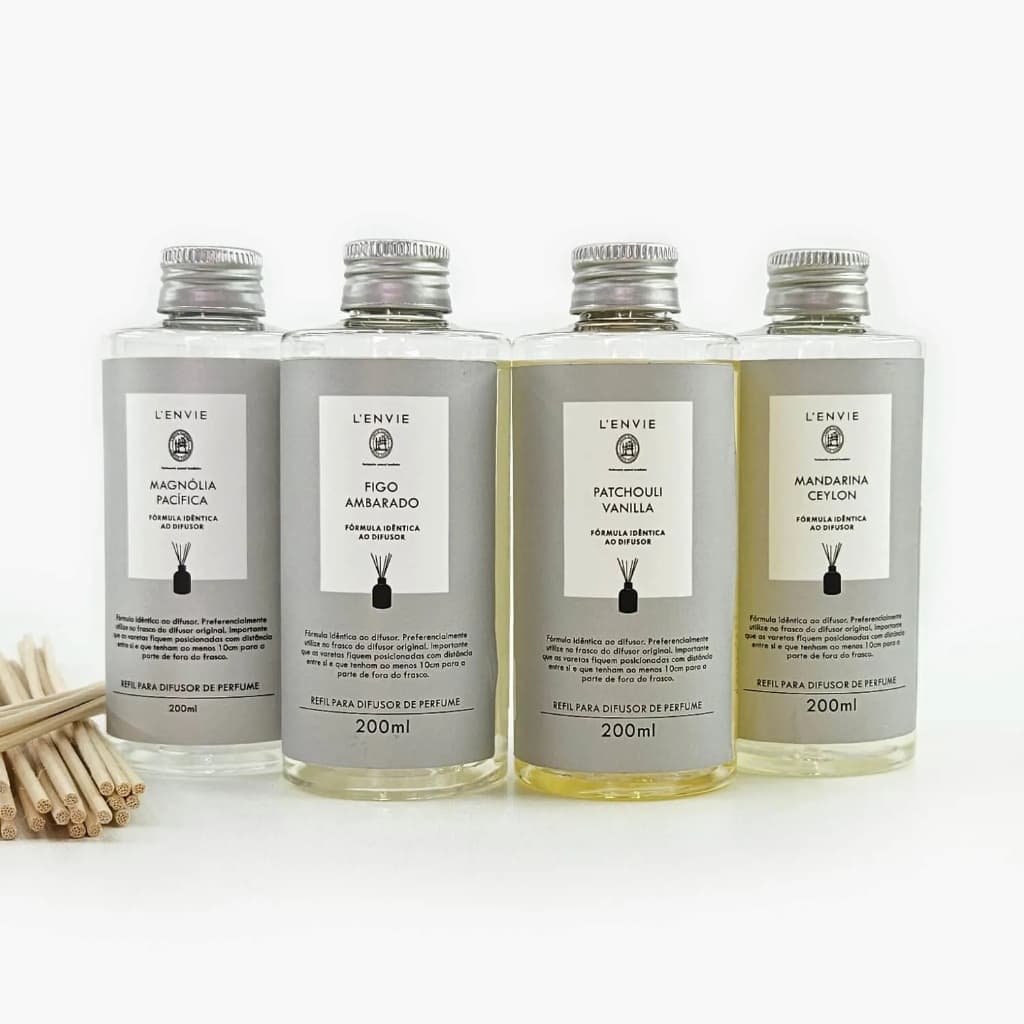 Refil  Difusor Aromatizador - 200ml Lenvie - Escolha O Aroma - Aromatizador Varetas Banheiro Sala
