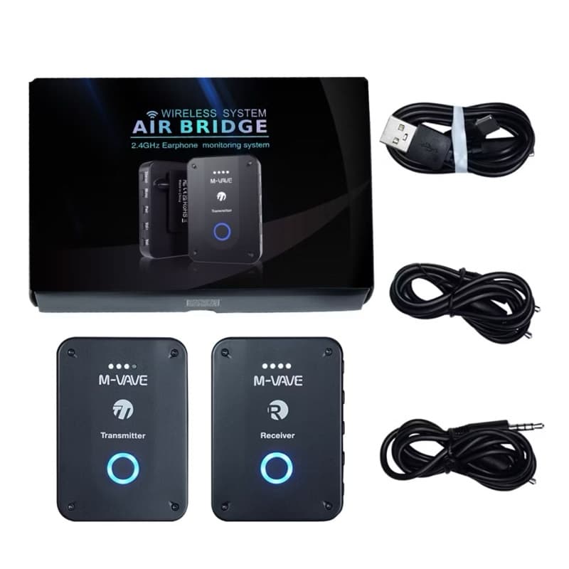 Retorno de Palco com Transmissor e Receptor  sem fio de longa distância W9 Air Bridge