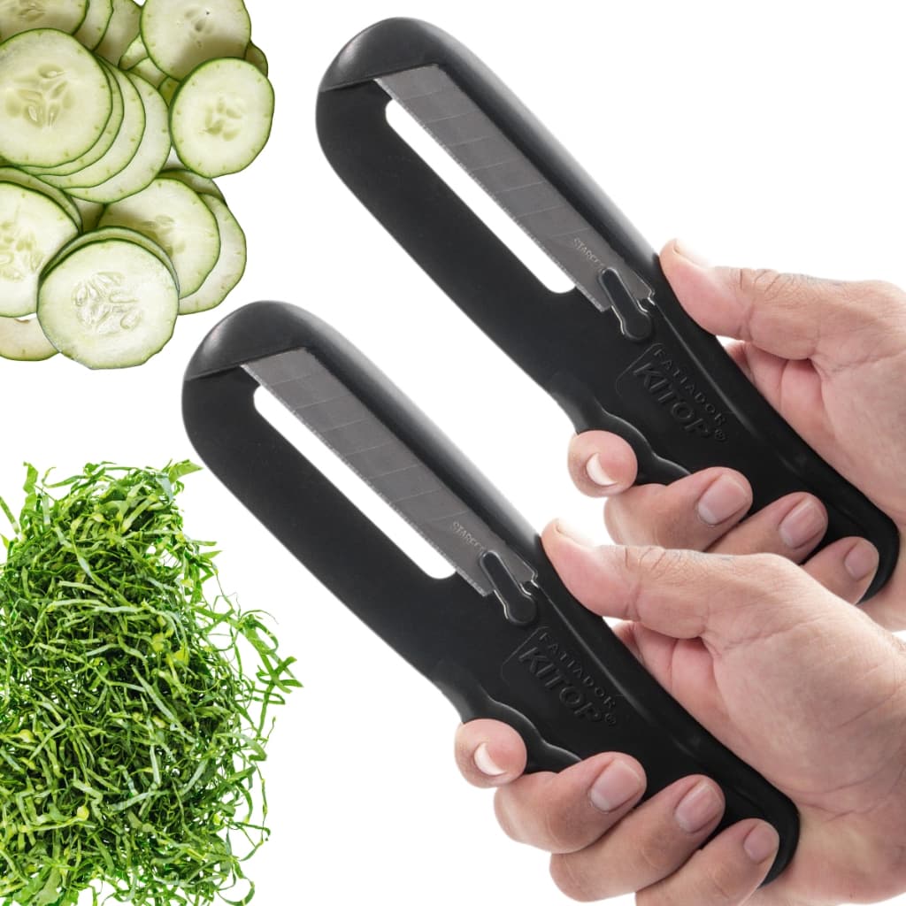 Kit 2 Fatiadores de Legumes Prático Rápido Corta Tudo Couve Fino