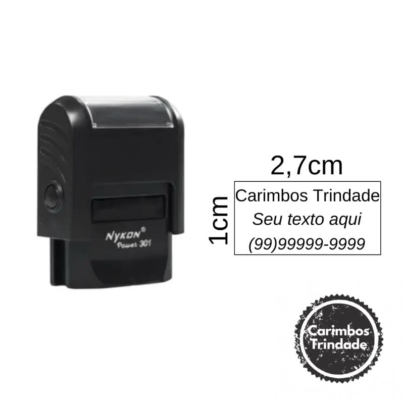 Carimbo Automático PEQUENO PERSONALIZADO NYKON 301