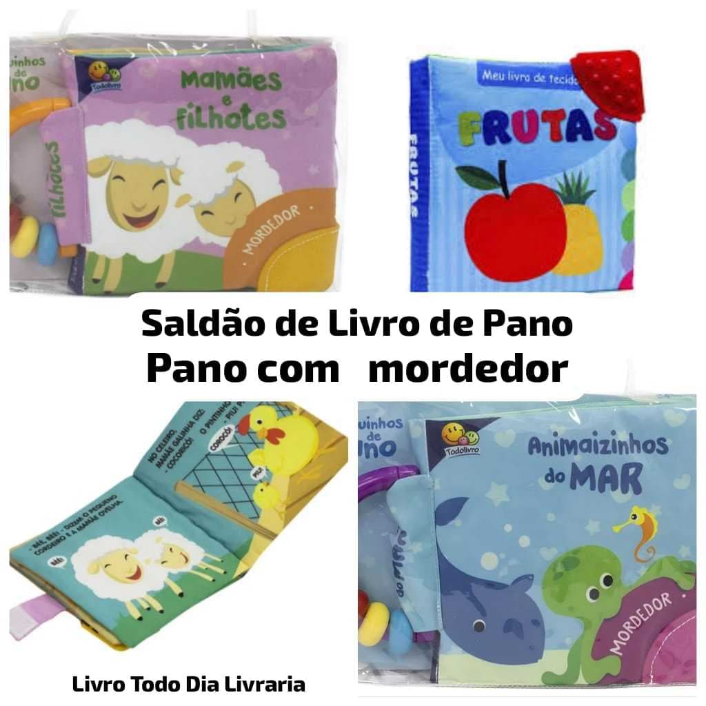 QUEIMA DE ESTOQUE LIVROS DE PANO PARA BEBÊ