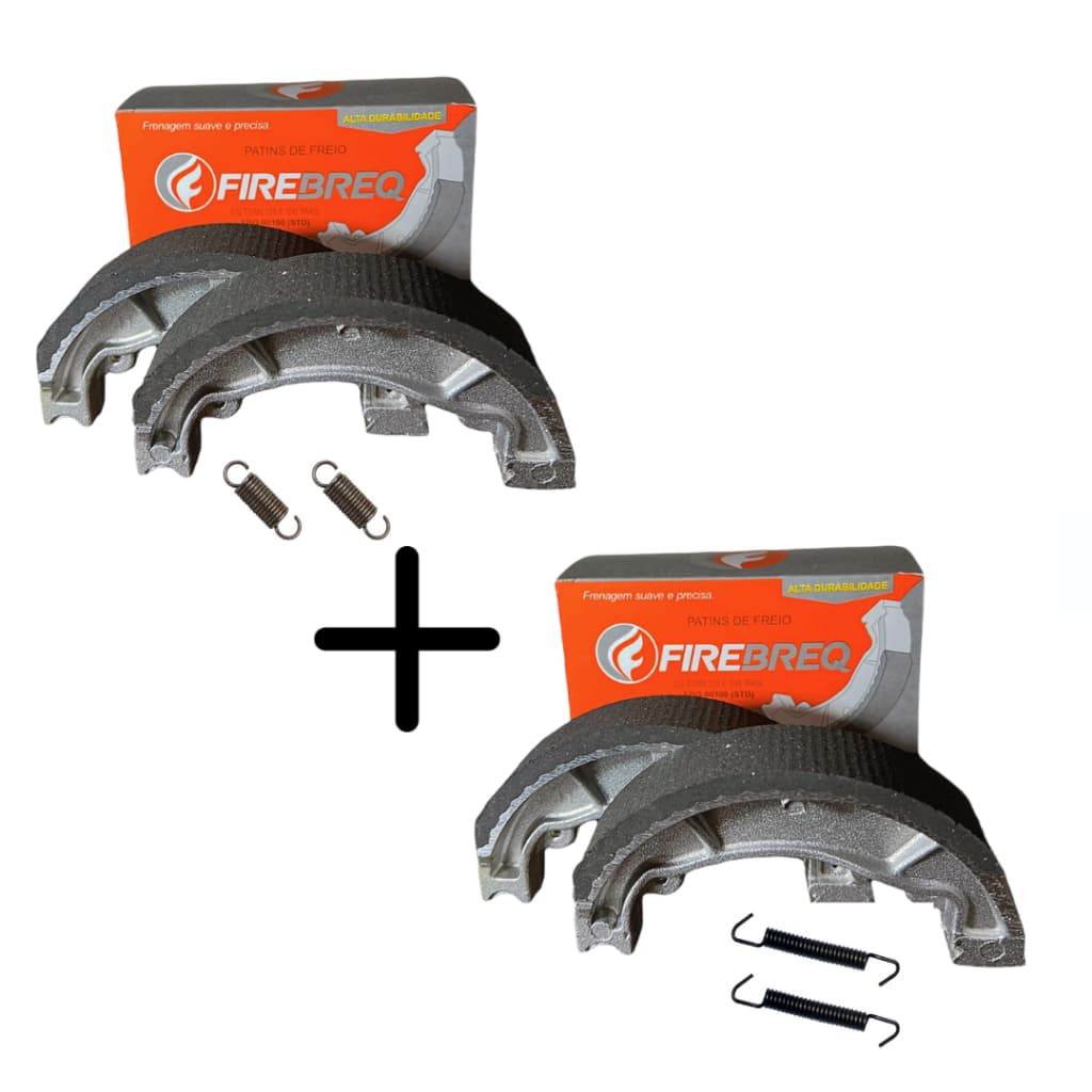 Kit Patim Lona De Freio Bros 150 Bros 125 Bros 160 Dianteiro E Traseiro Firebreq 0,25