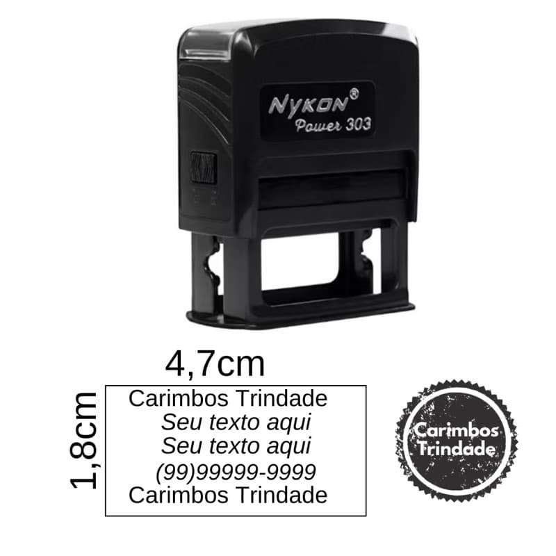 Carimbo Automático 303 Nykon PERSONALIZADO