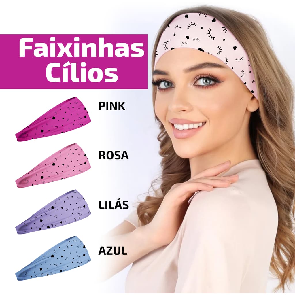 Faixinha de Cabelo Lash Designer Cílios