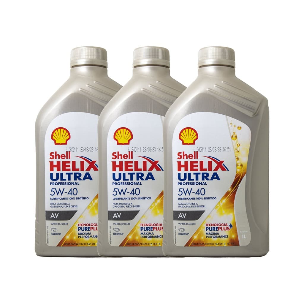Kit 3 Shell 5w40 Ultra Professional Sintético VW502.00 / 505.00