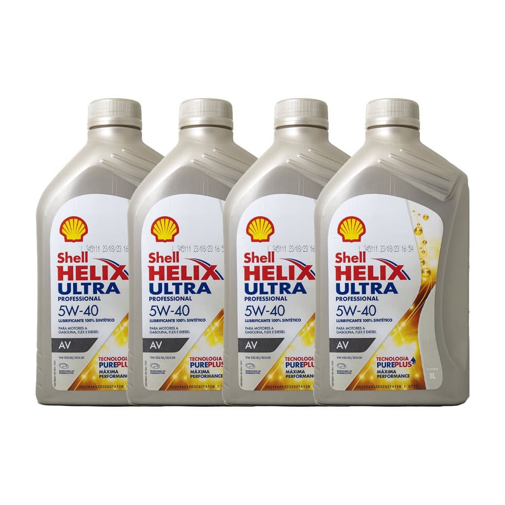Kit 4 Shell 5w40 Ultra Professional Sintético VW502.00 / 505.00