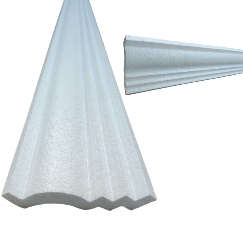 Moldura Roda Teto Sanca Isopor Kit 50 / 40 / 30 / 20 / 10 Metros Super Promoção