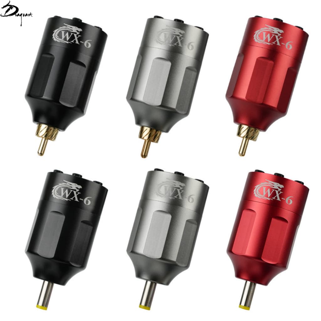 Fonte Sem Fio WX-6 RCA Para Máquina de Tatuagem Dermógrafo