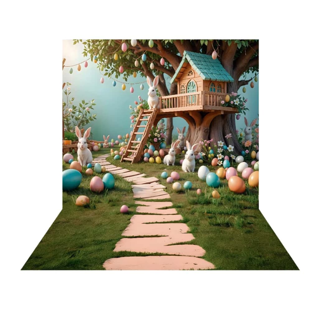 Fundo Fotográfico Páscoa Encantada Tecido 2,20m x 1,50m F1438