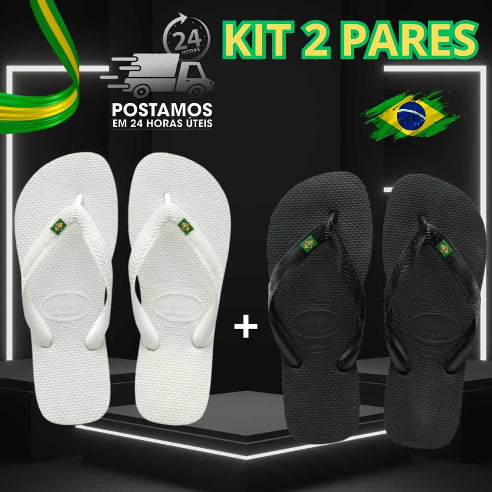 Chinelo Masculino Casual Bandeira Brasil Antiderrapante Verão