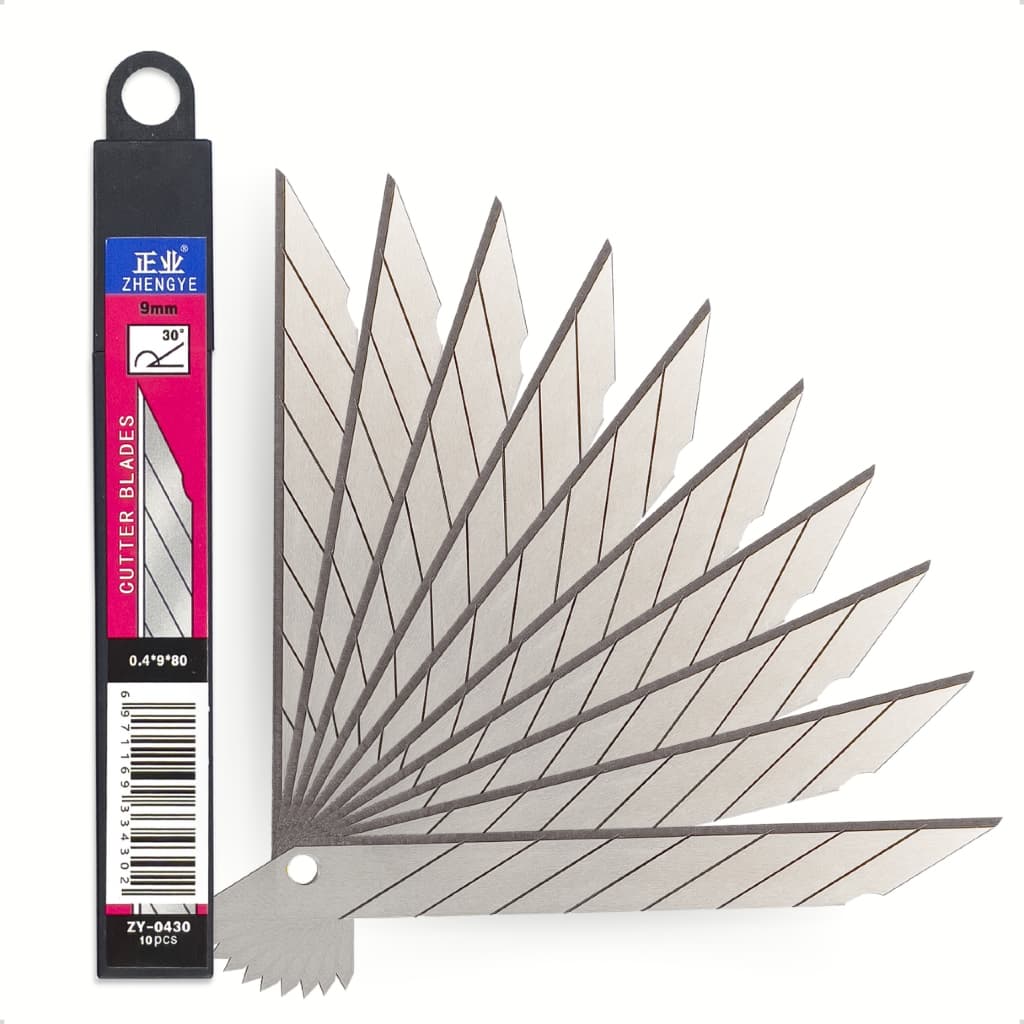 Lâmina 30 Graus Envelopamento Profissional Estreita 9mm Prata Caixa com 10 Lâminas