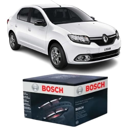 Pastilha de Freio Dianteira Bosch Renalt Logan 1.0 1.6 2014 a 2023