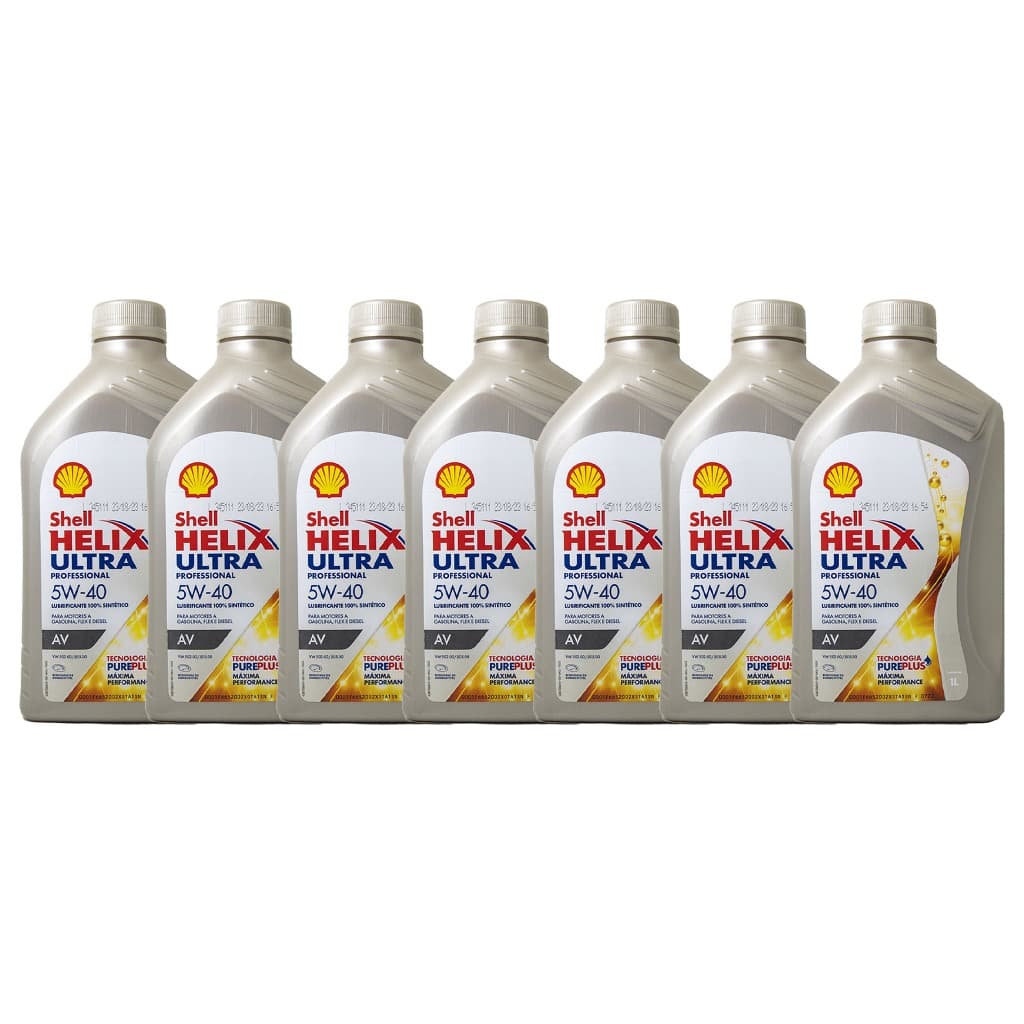 Kit 7 Shell 5w40 Ultra Professional Sintético VW502.00 / 505.00