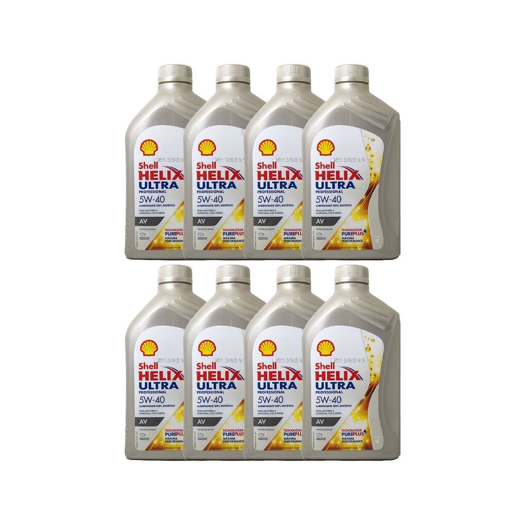 Kit 8 Shell 5w40 Ultra Professional Sintético VW502.00 / 505.00