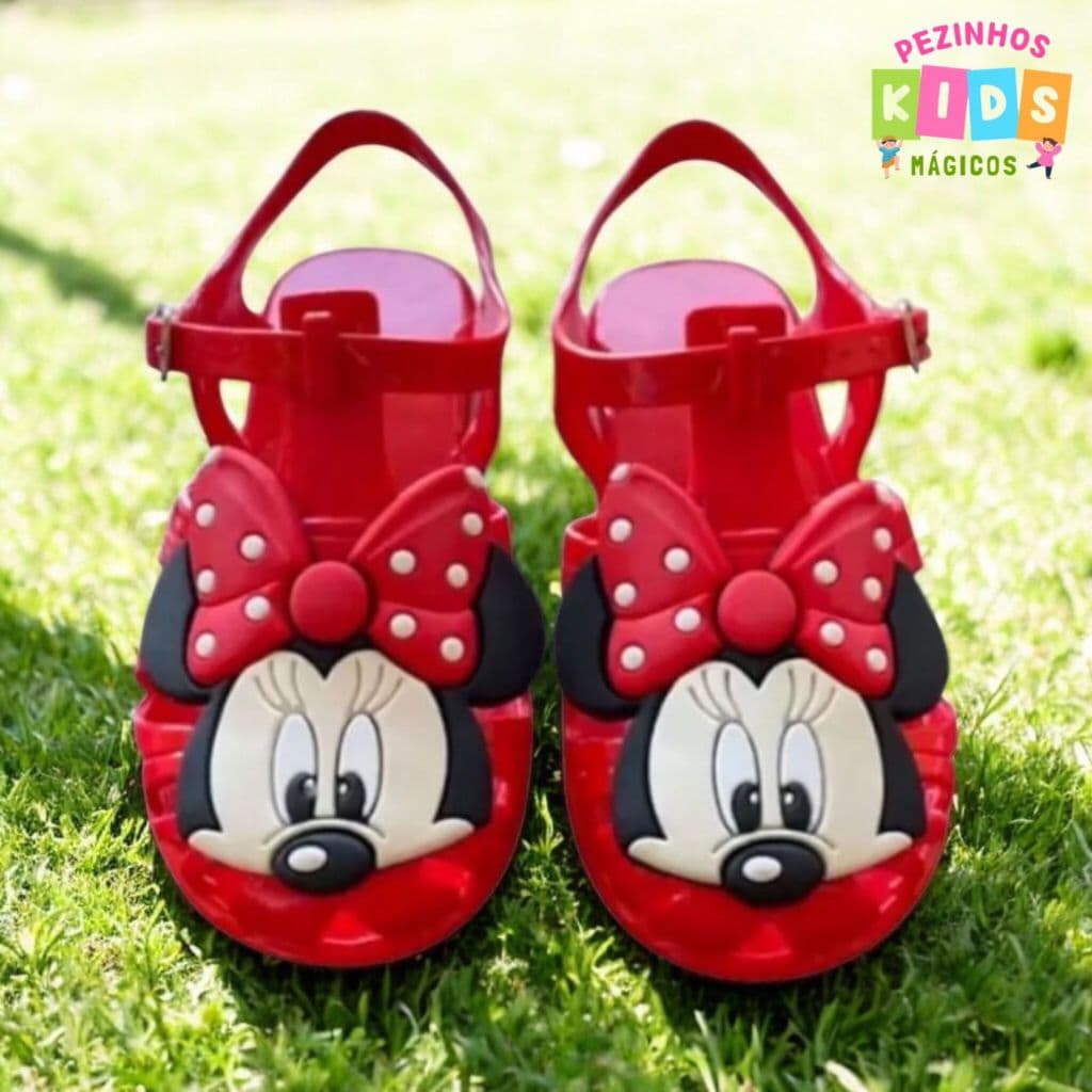 Sandália Melissa Infantil Clássica Juvenil Aranha Minie Leve Confortável Estilosa Moderninha