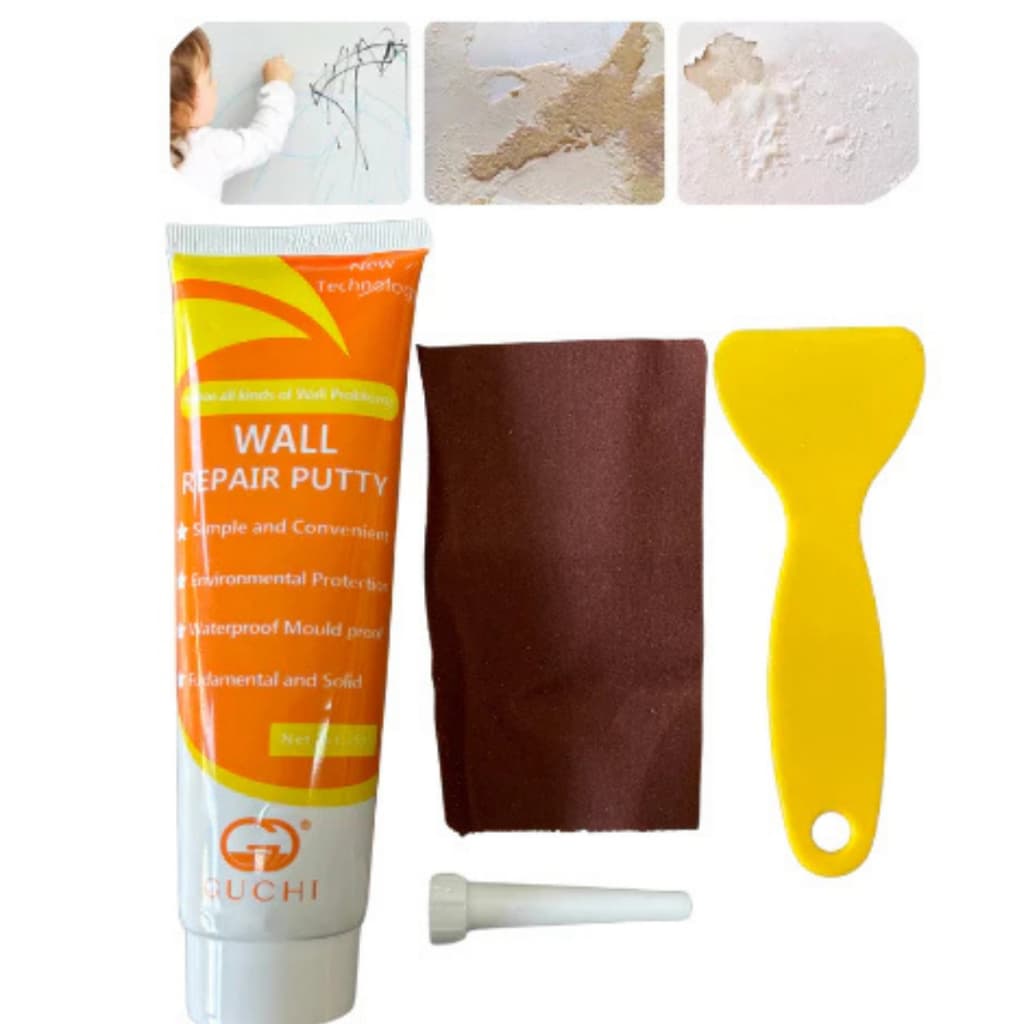 Pasta Para Reparo de Parede Tapar Buracos Trincas Rachaduras Rápida e Prático Espaços
