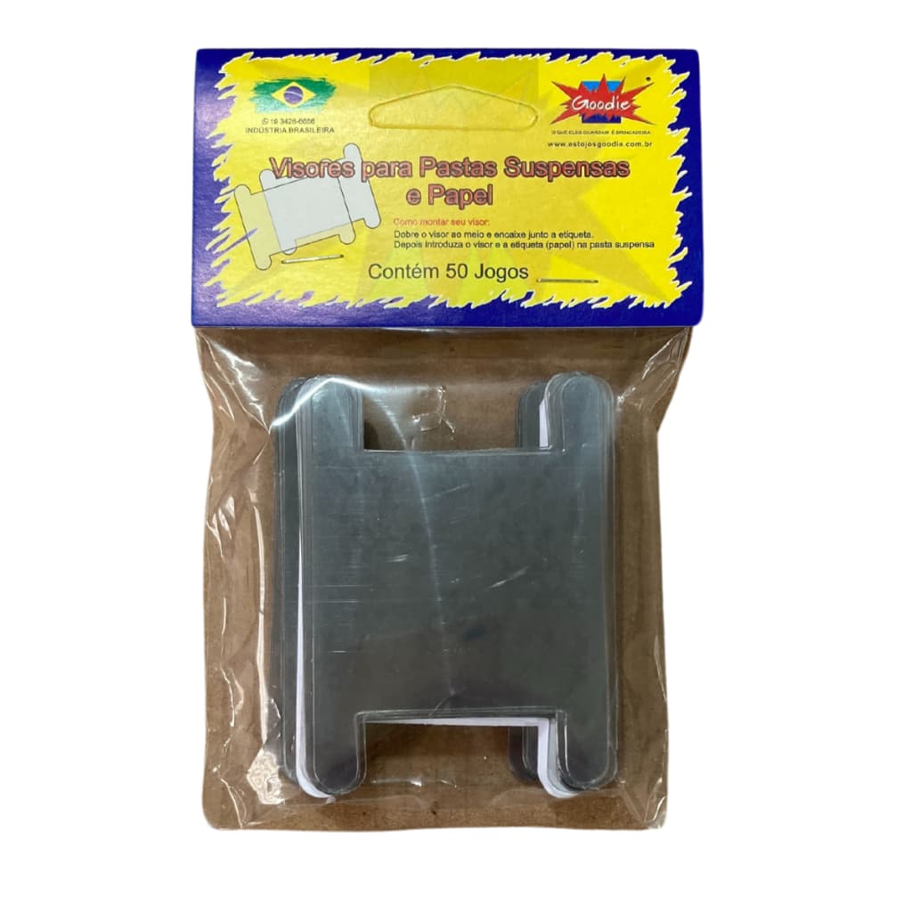 Visor Para Pasta Suspensa Cristal 50 Unidades Goodie