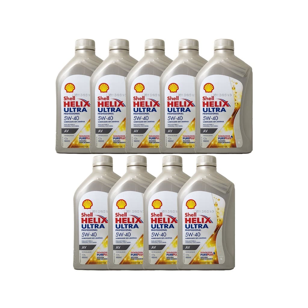 Kit 9 Shell 5w40 Ultra Professional Sintético VW502.00 / 505.00