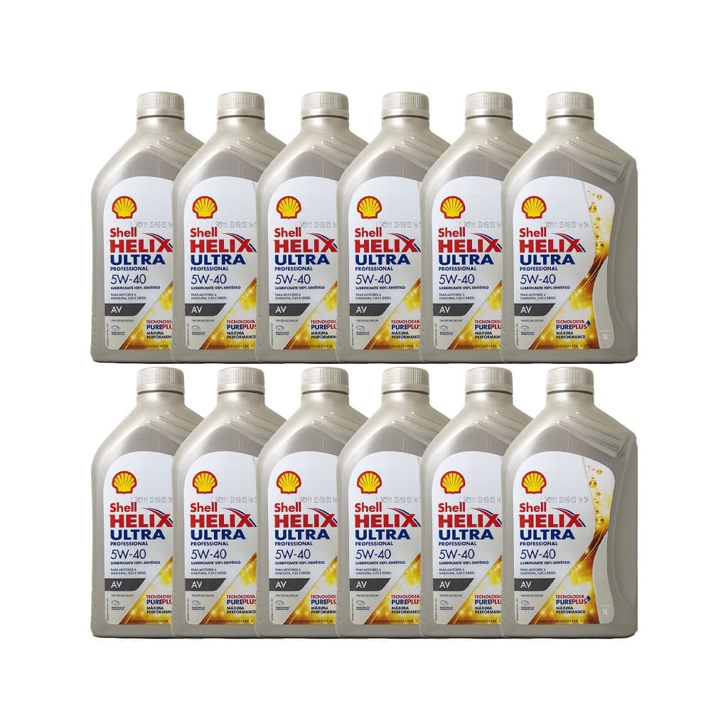Kit 12 Shell 5w40 Ultra Professional Sintético VW502.00 / 505.00