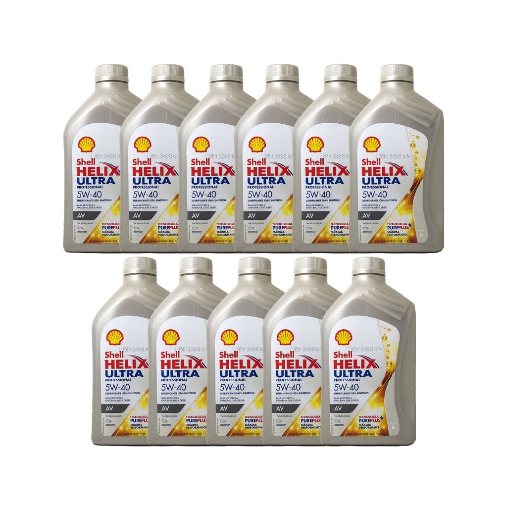 Kit 11 Shell 5w40 Ultra Professional Sintético VW502.00 / 505.00